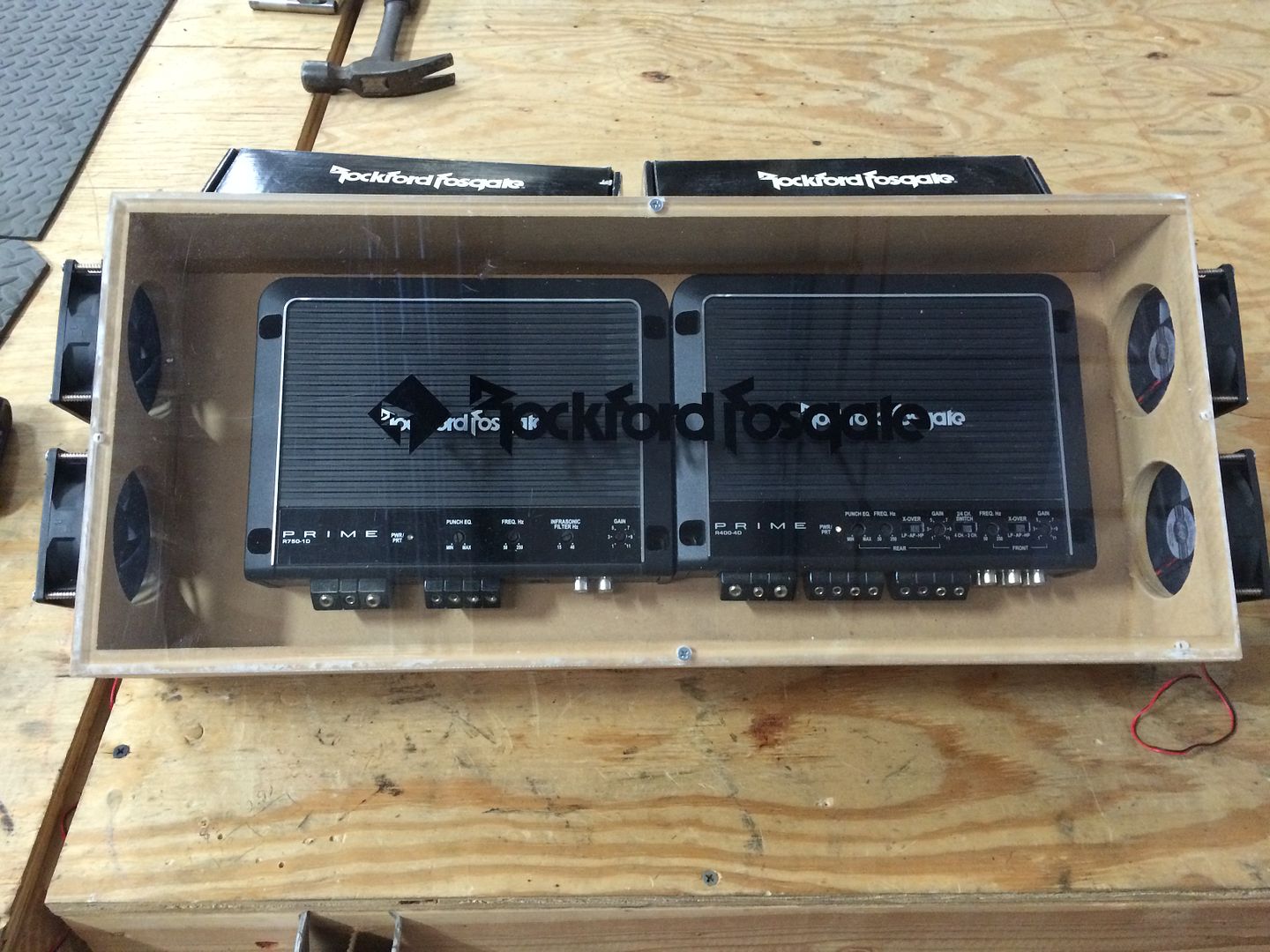 How to build a Self Cooling amp rack (easy) a quick build using Fans